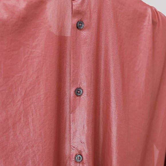 Ann Demeulemeester Dusty Rose Pleated Ruffle Top - Picture 9 of 11